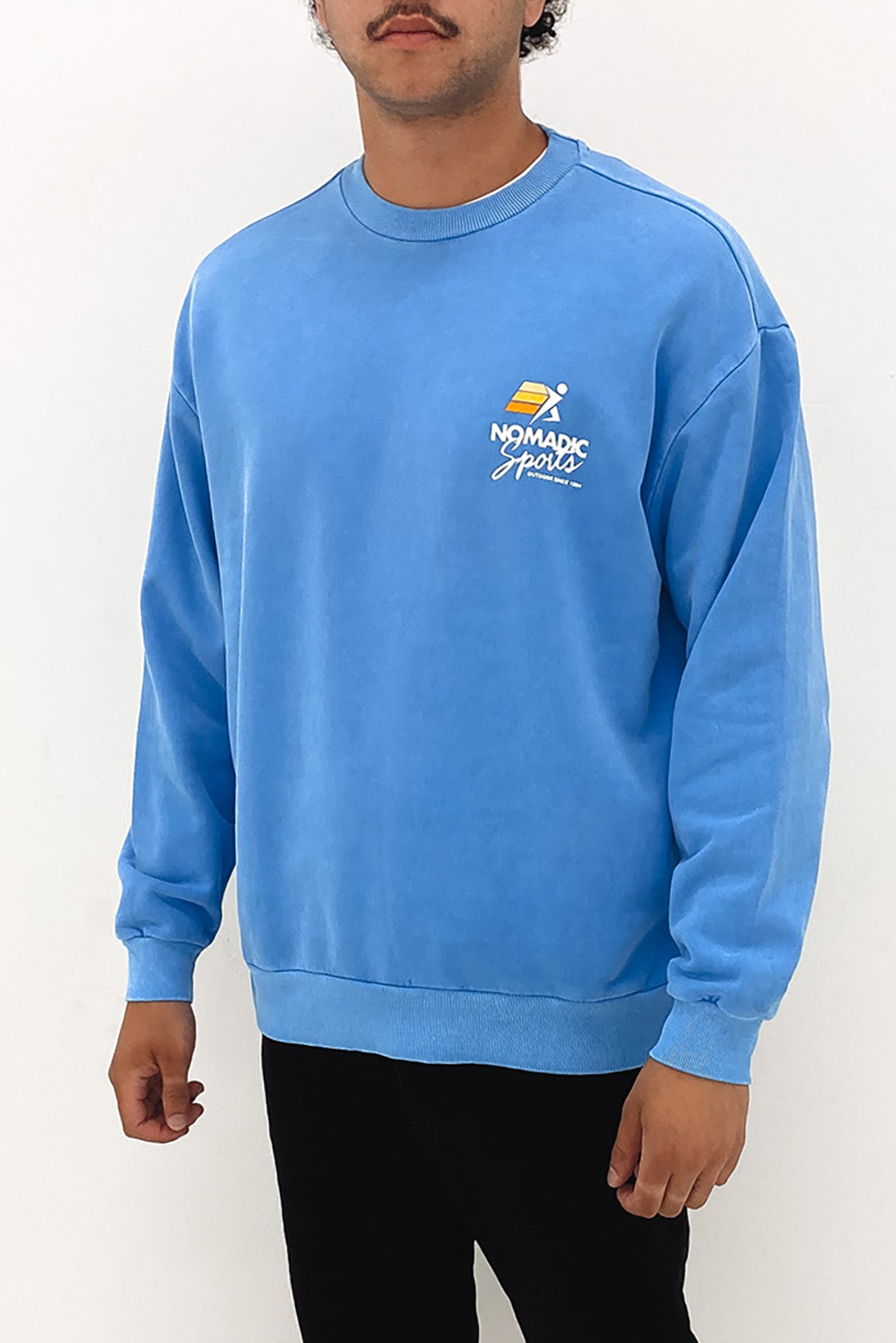 YMCA Relaxed Sweater Pigment Blue