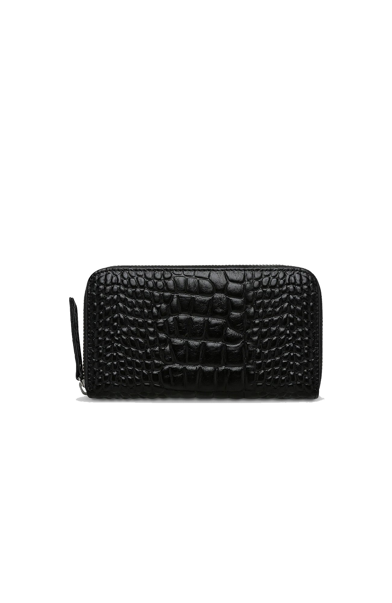 Yet To Come Wallet Black Croc Emboss