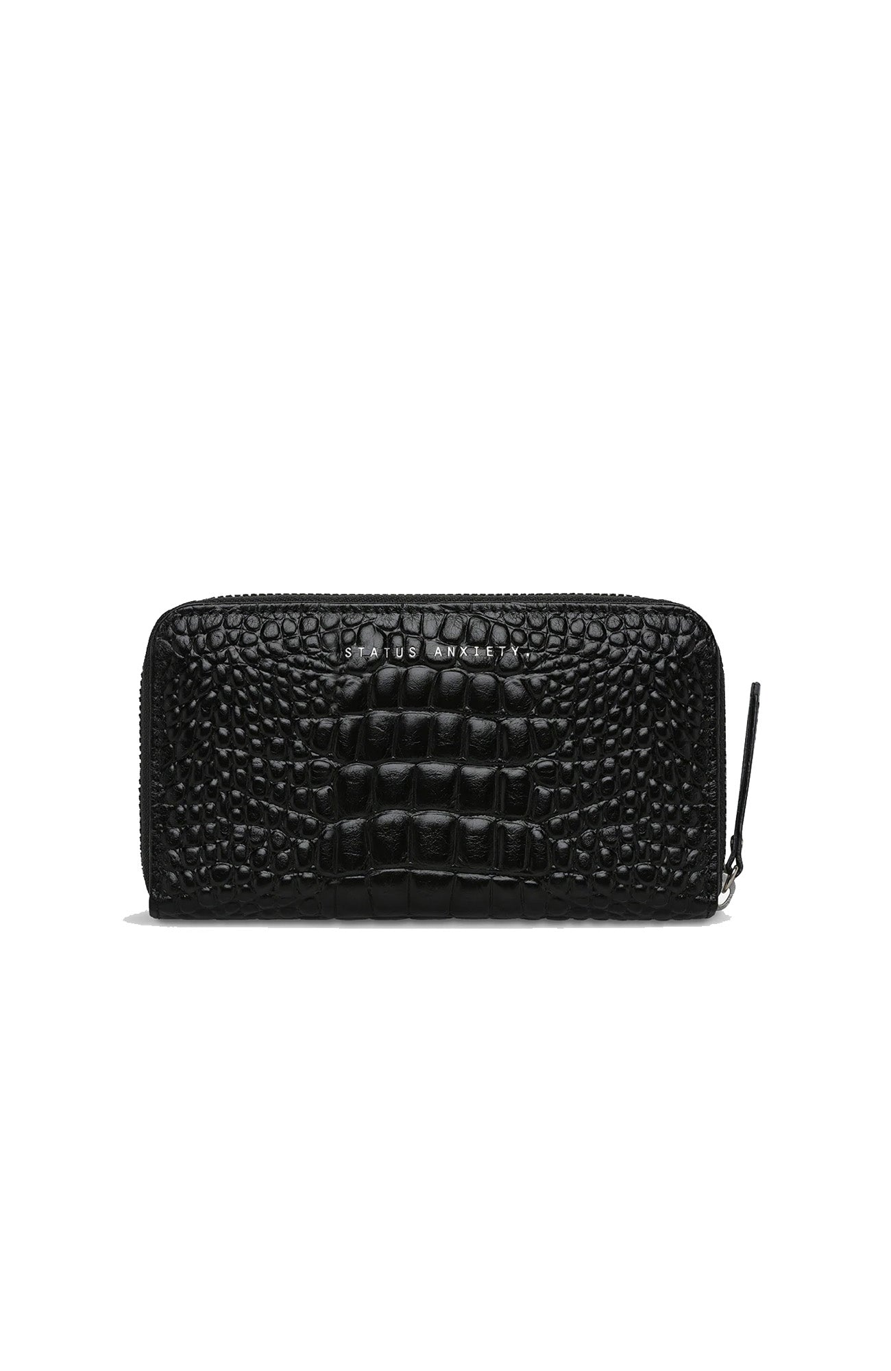 Yet To Come Wallet Black Croc Emboss