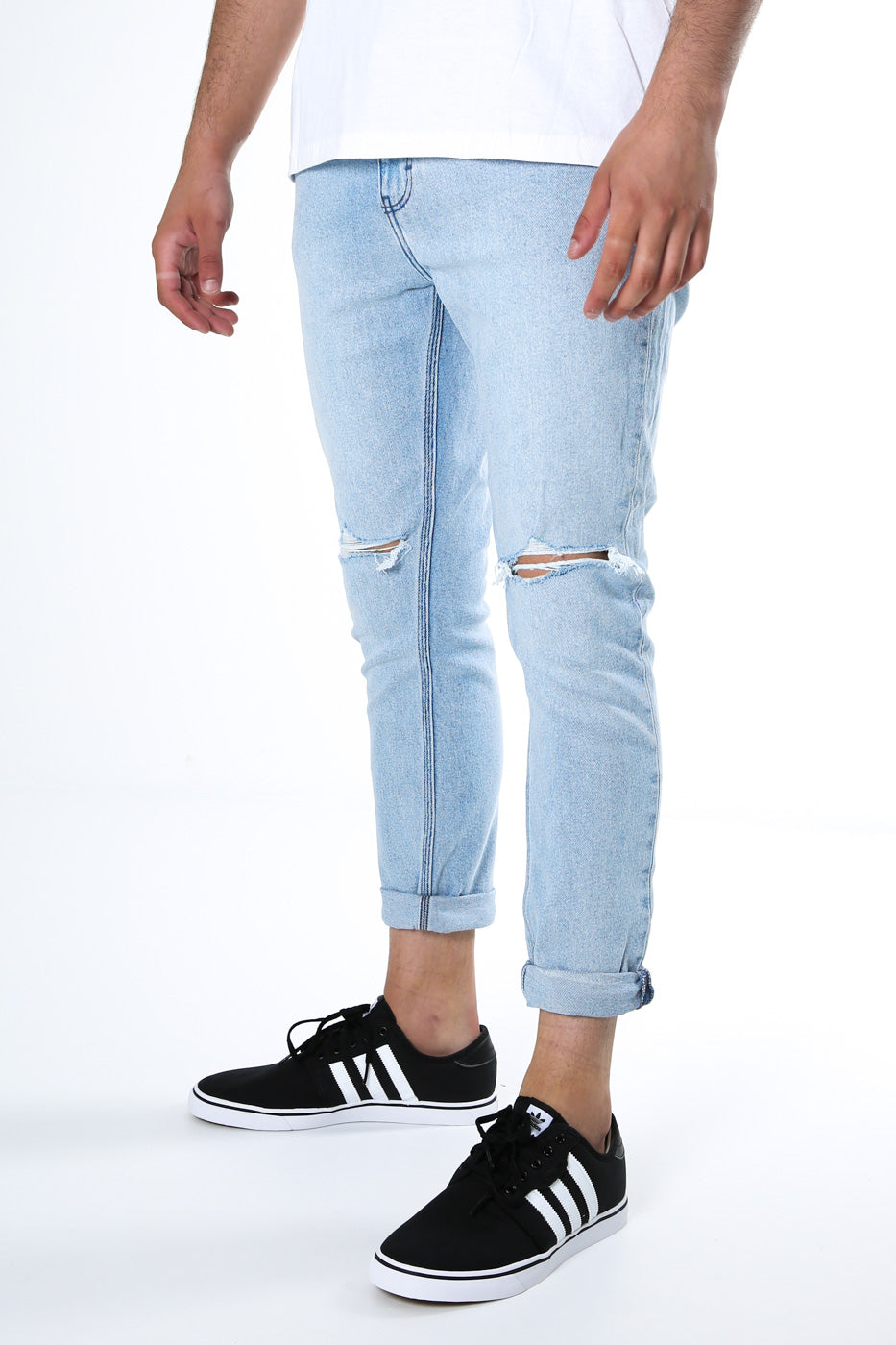 Z-Roller Skinny Crop Jean Soul Bleach