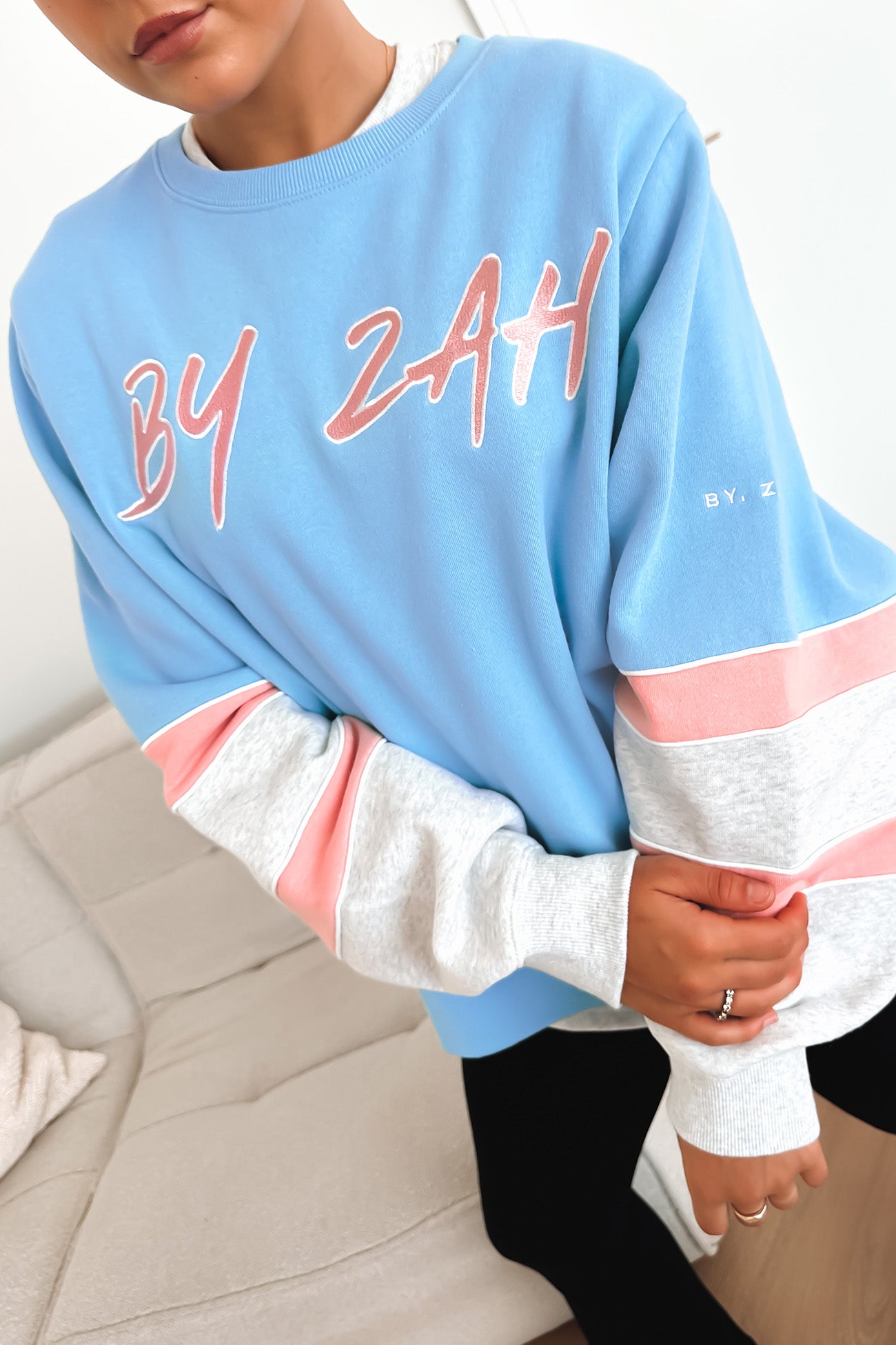 Zah College Fleece Powder Blue