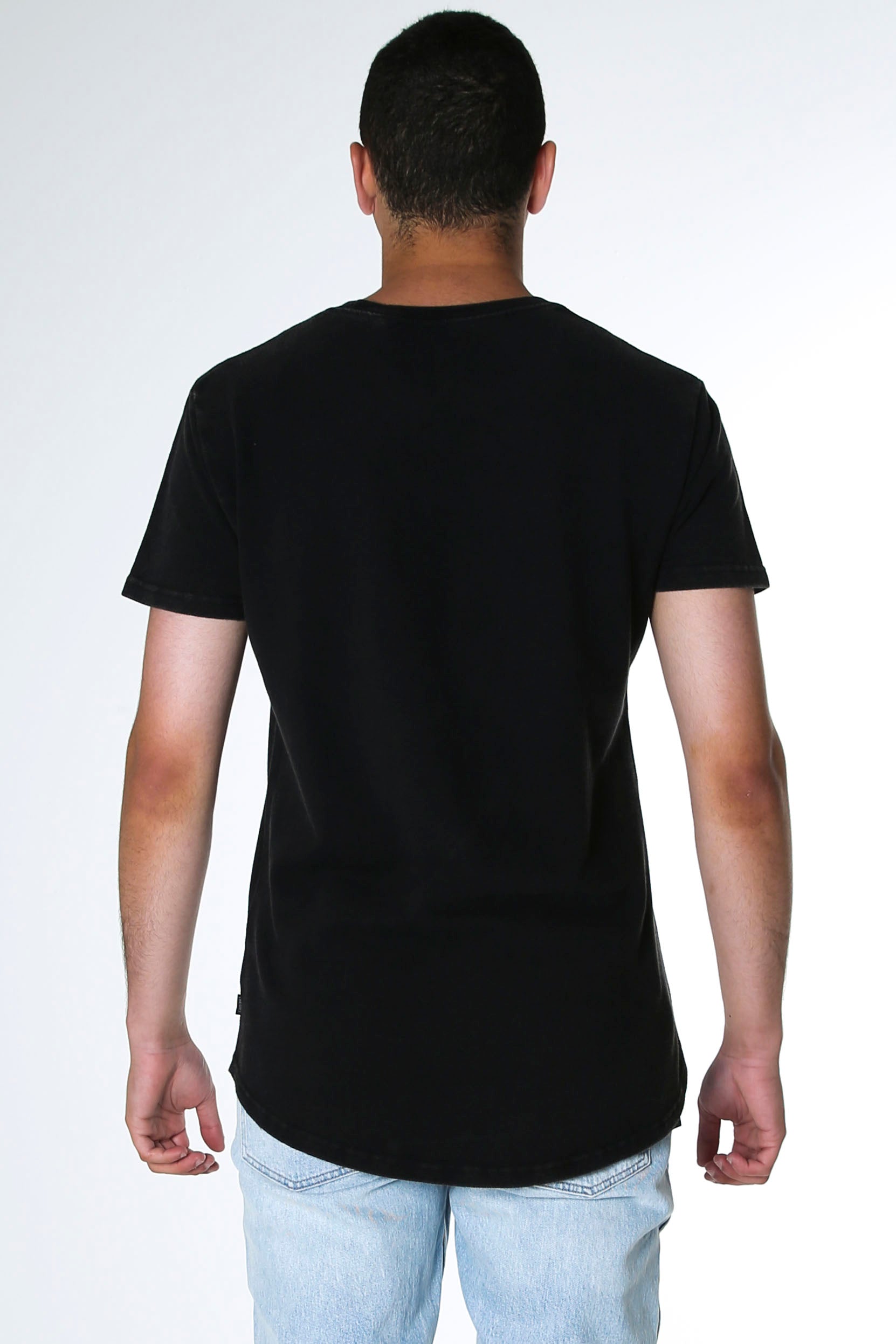 Acid Pique Tee Washed Black