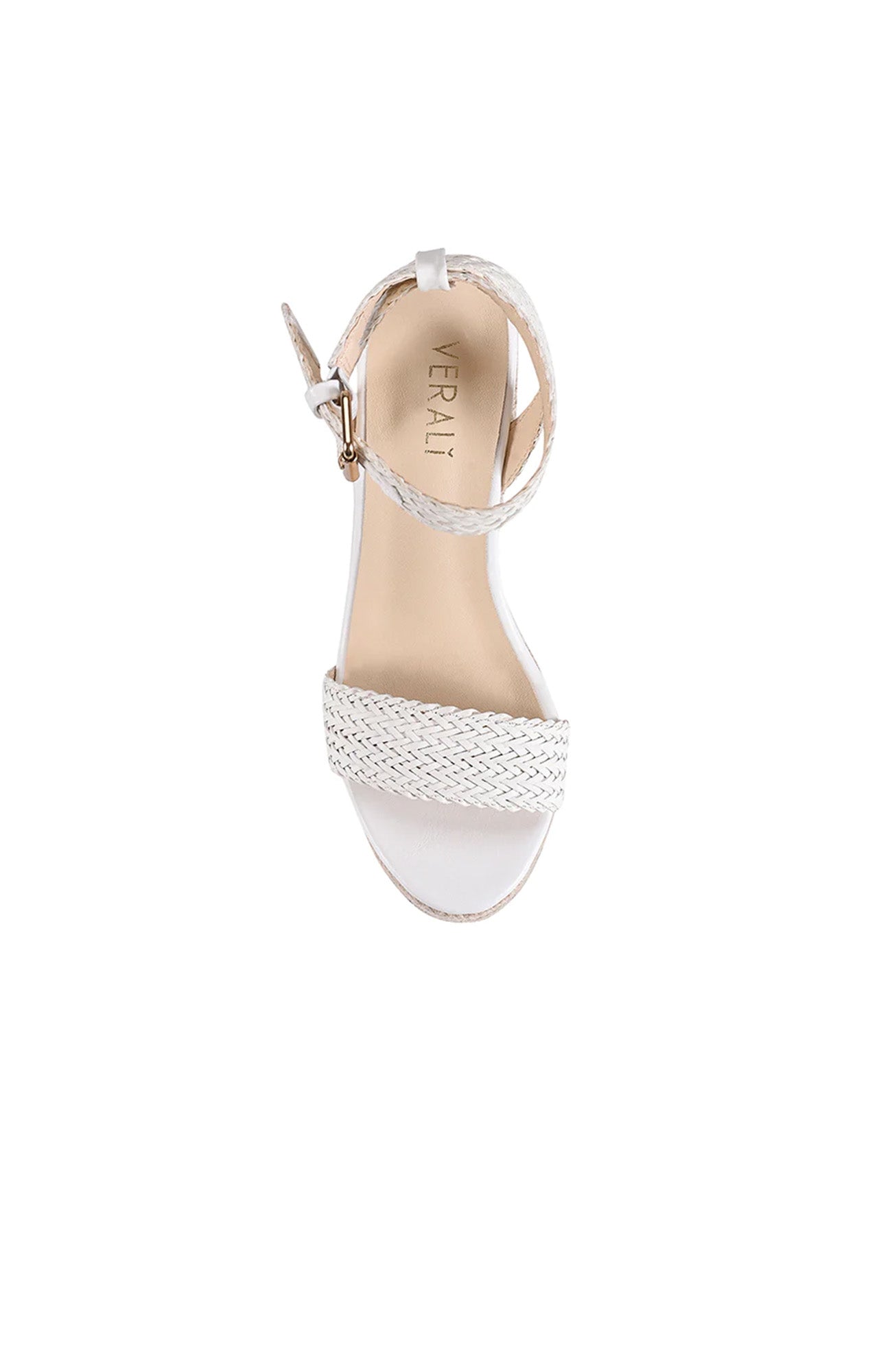 Amalie Rope Wedge White Weave