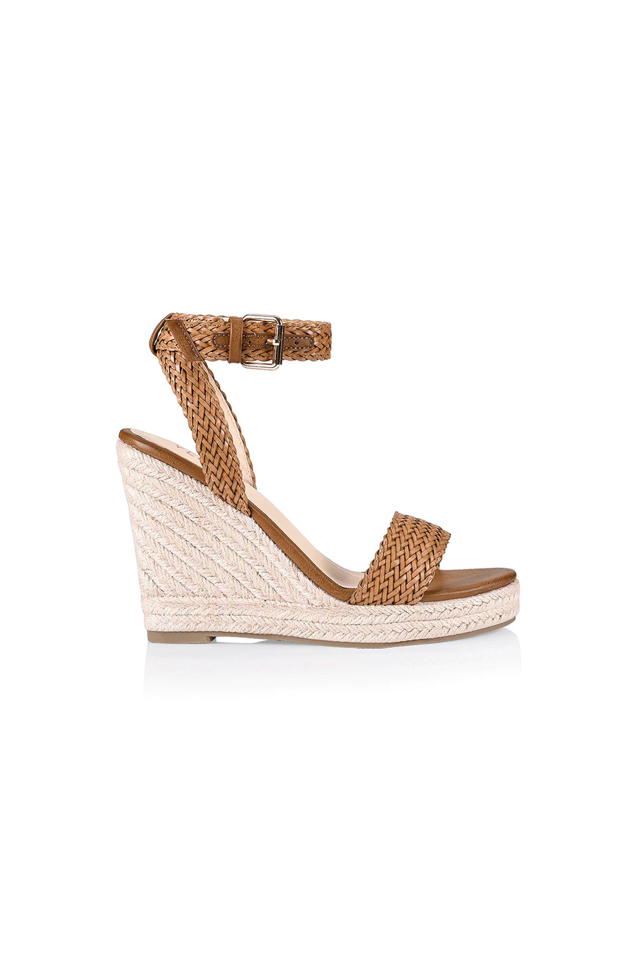 Amalie Rope Wedge Tan Weave