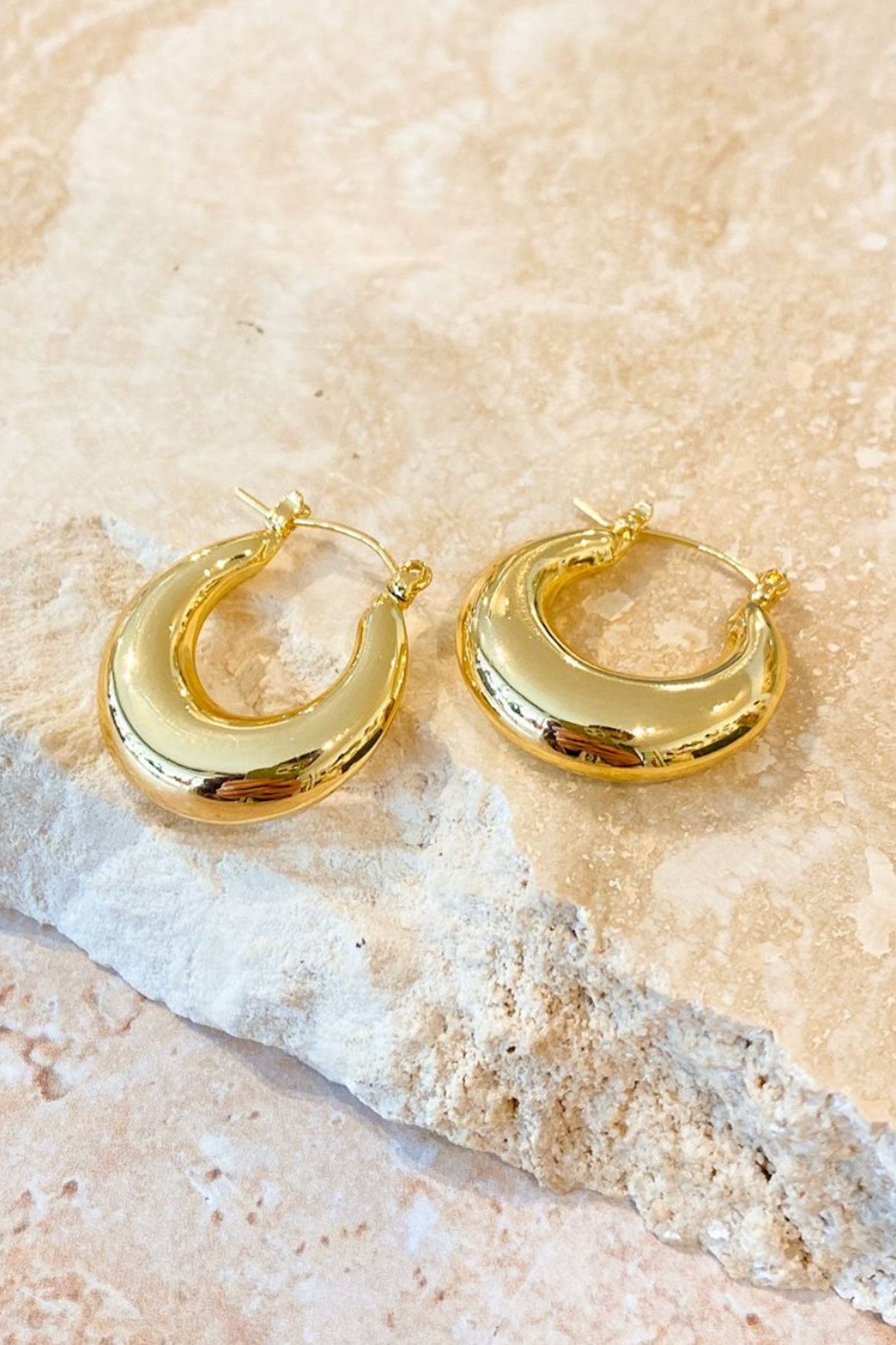 Amaline Hoop Earrings Gold