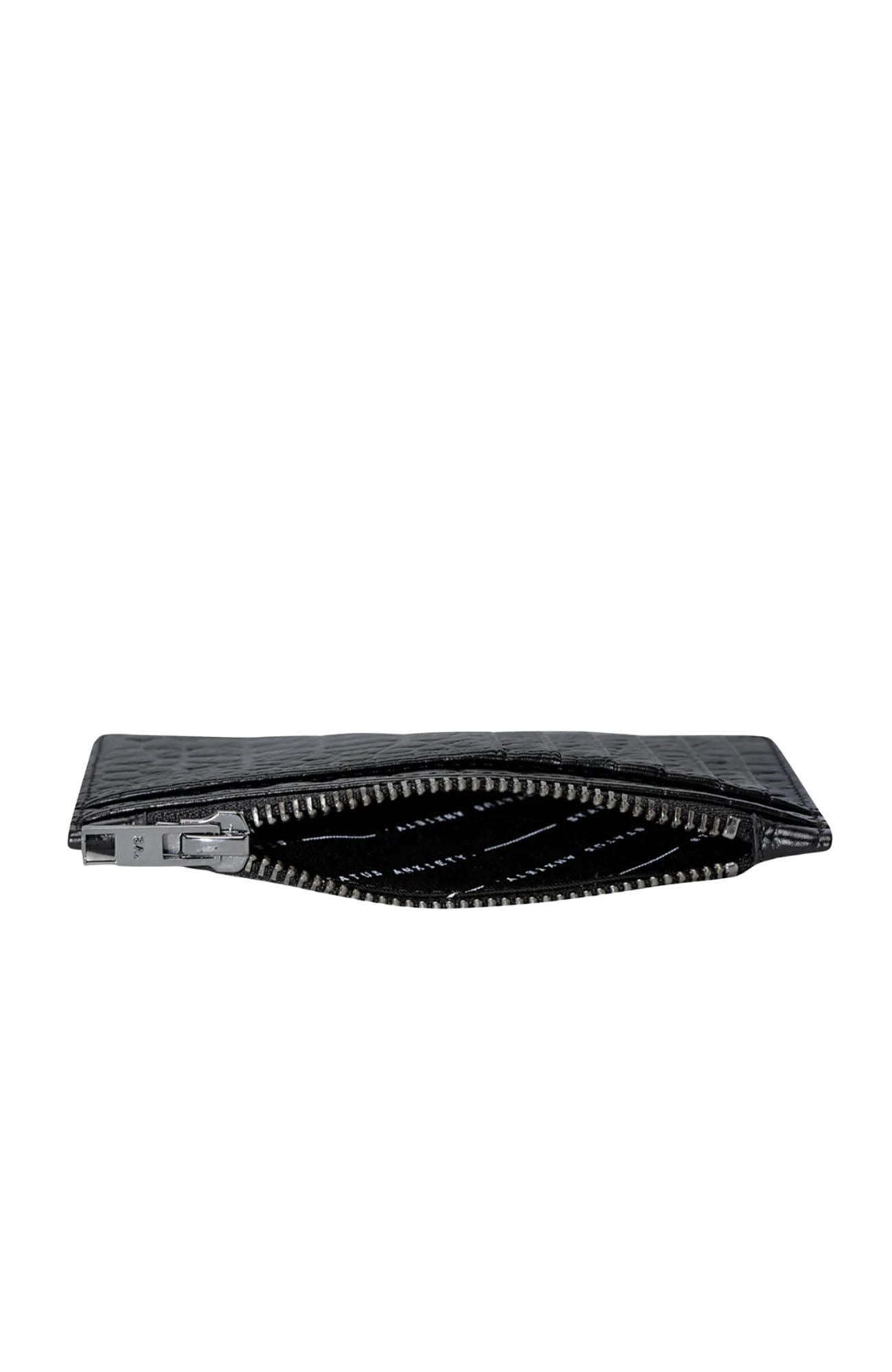 Avoiding Things Wallet Black Croc Emboss