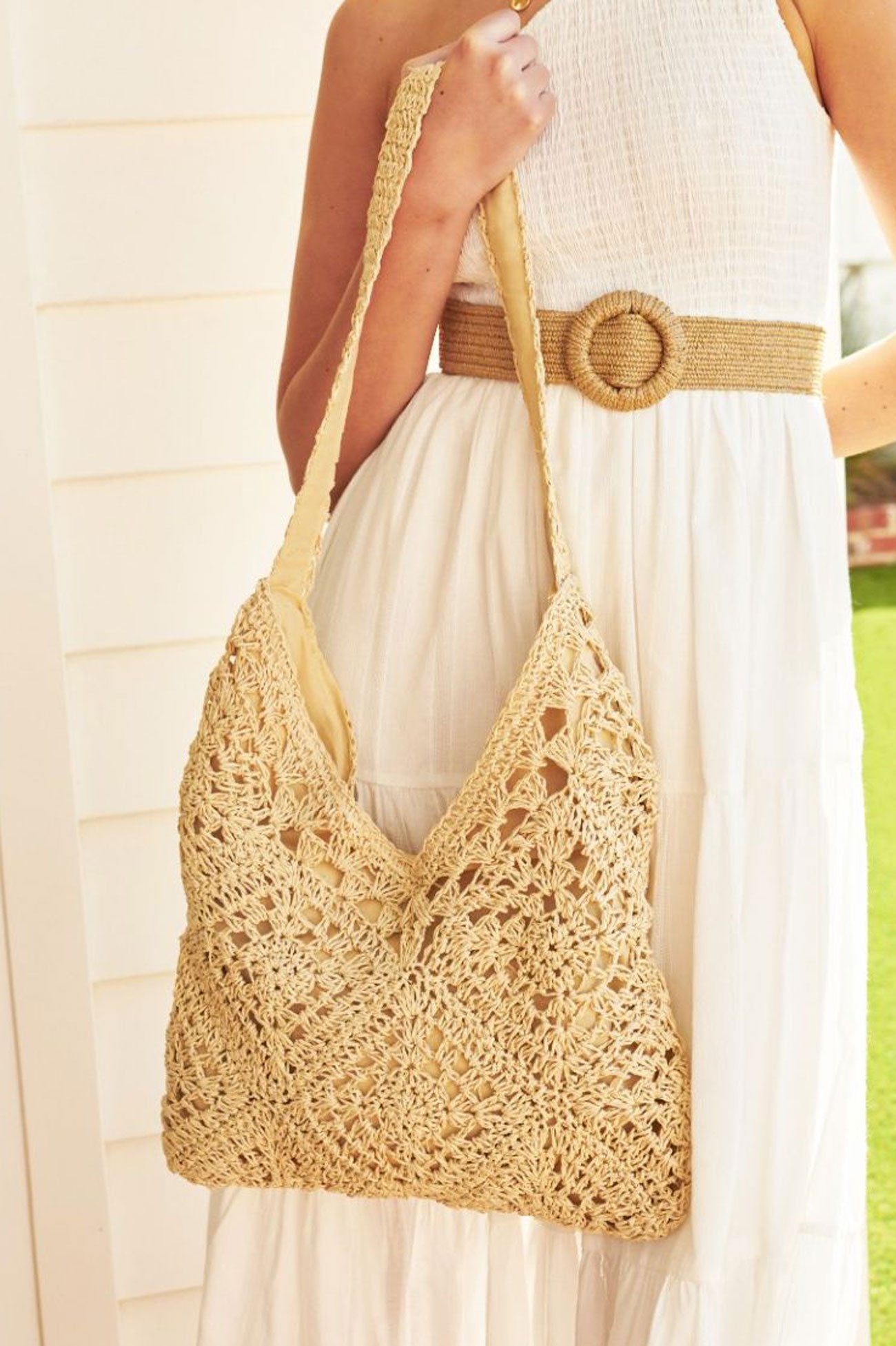 Layton Straw Bag Natural