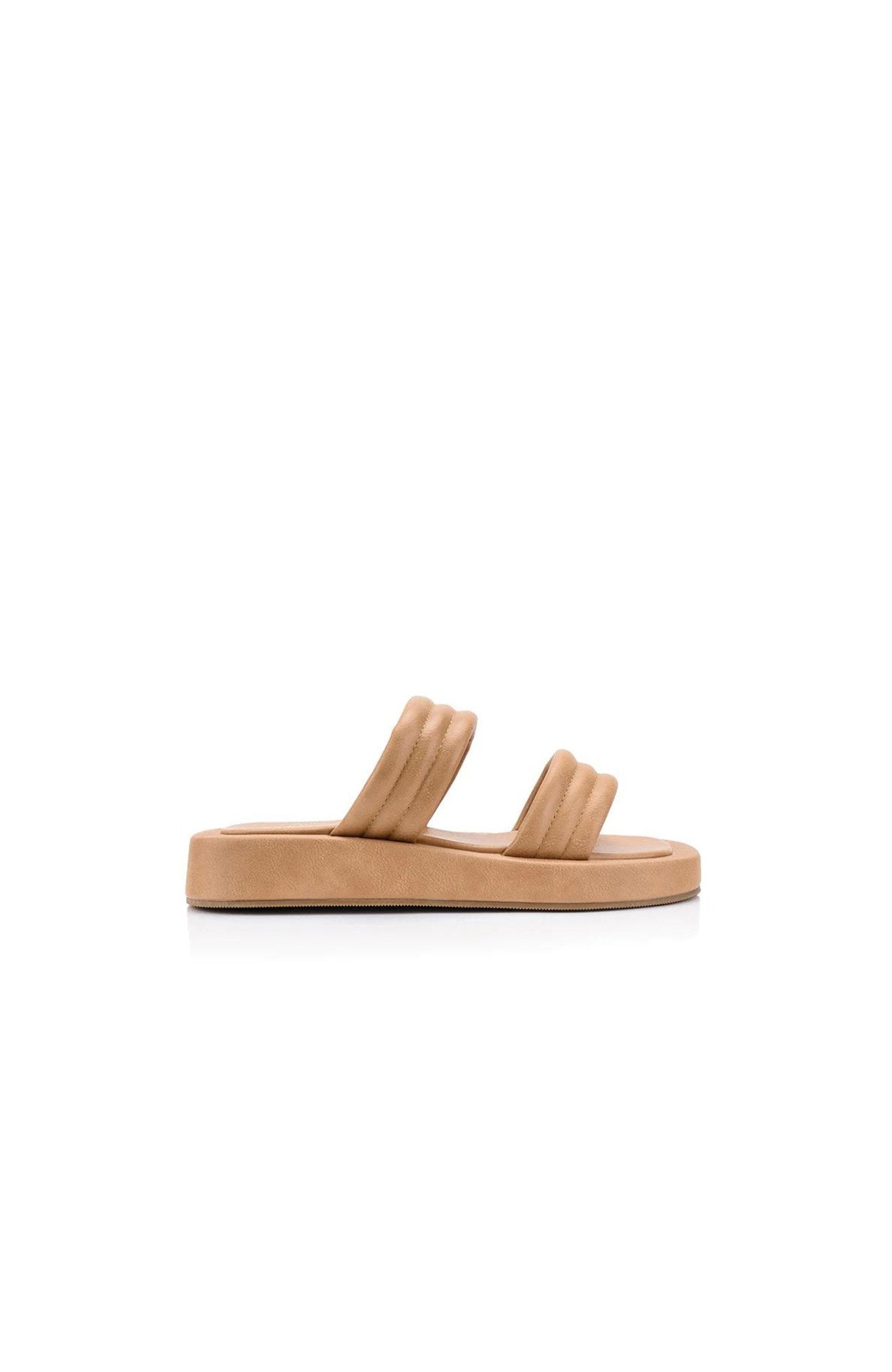 Boss Flatform Slides Caramel