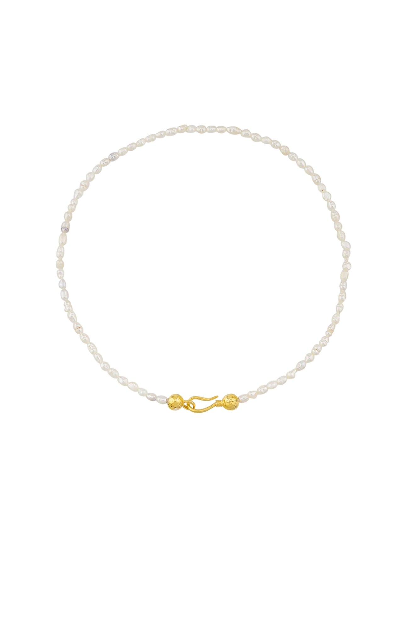 Brianna Pearl Necklace Gold