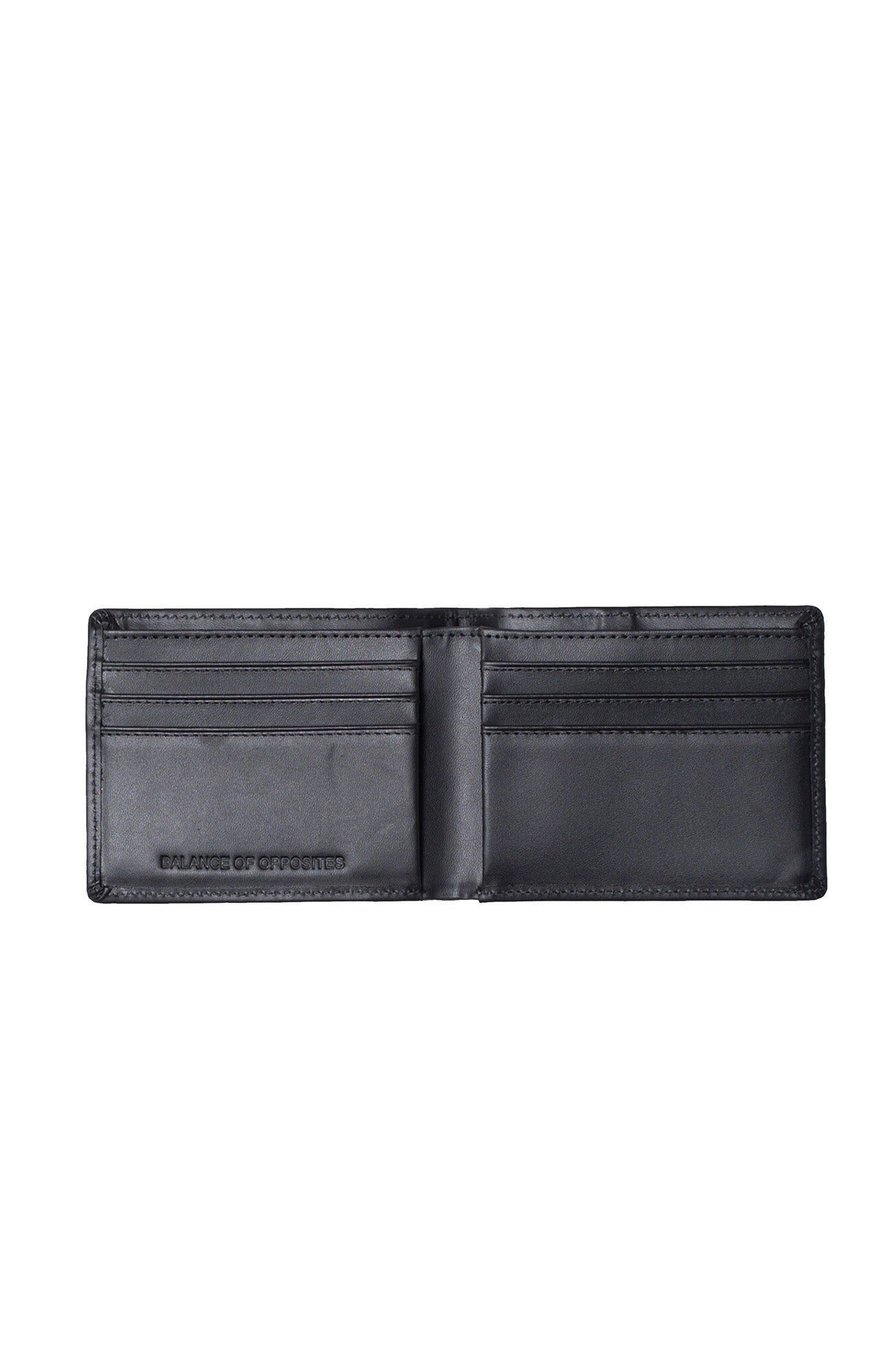 Cedar Bi-Fold Leather Wallet Black