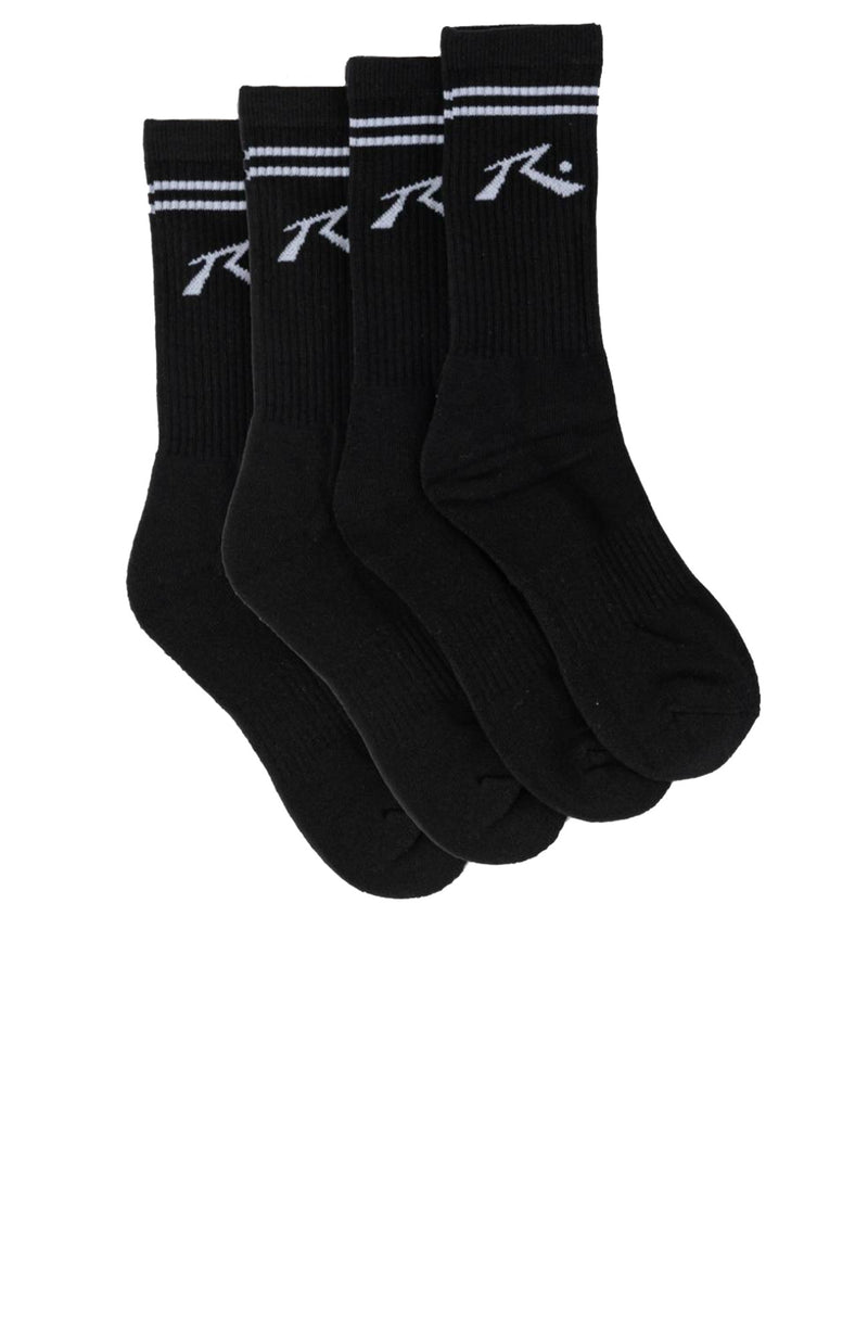 Comp Mid Calf 4-Sock Pack Black