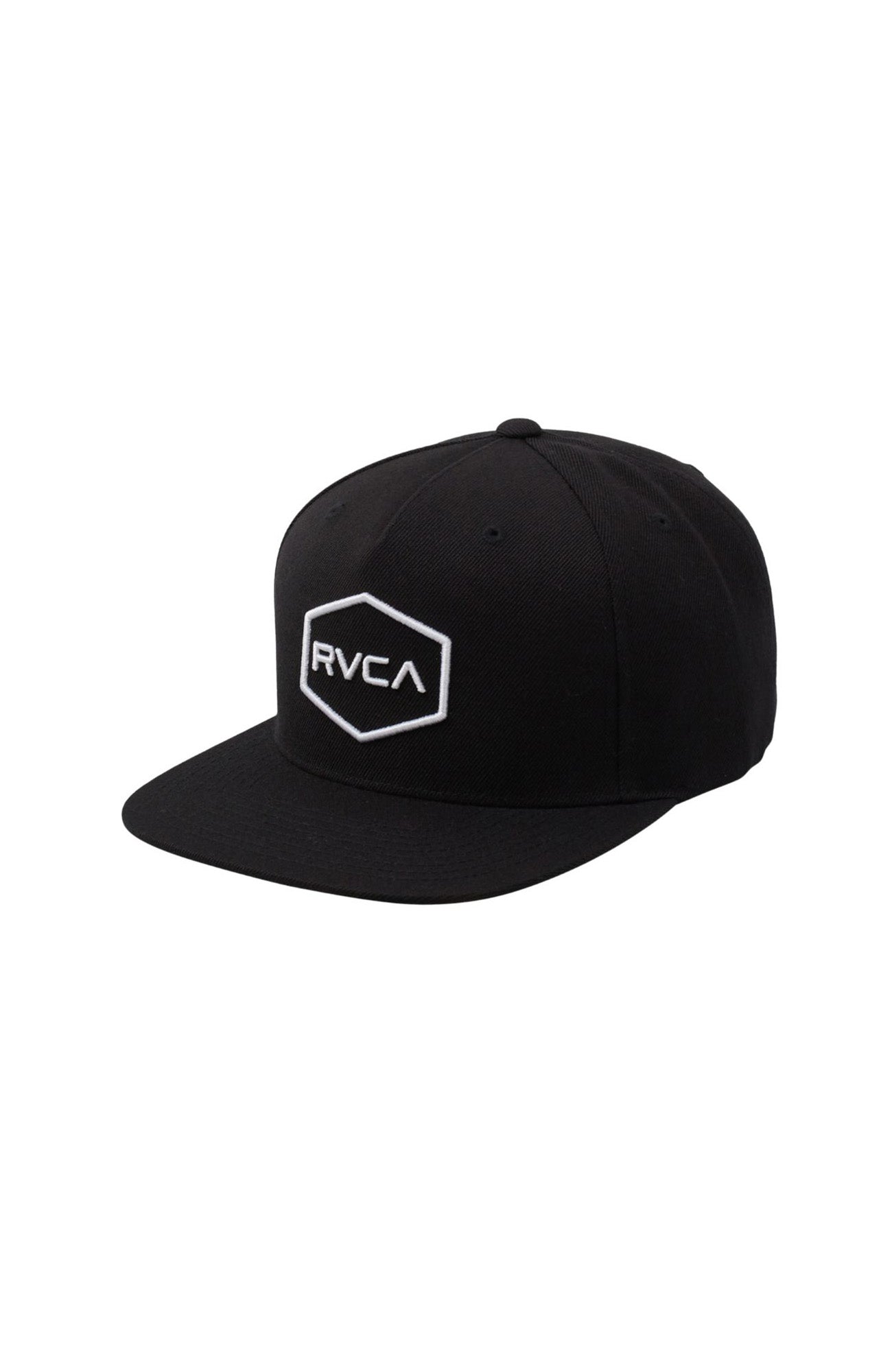 Commonwealth Snapback Hat Black White