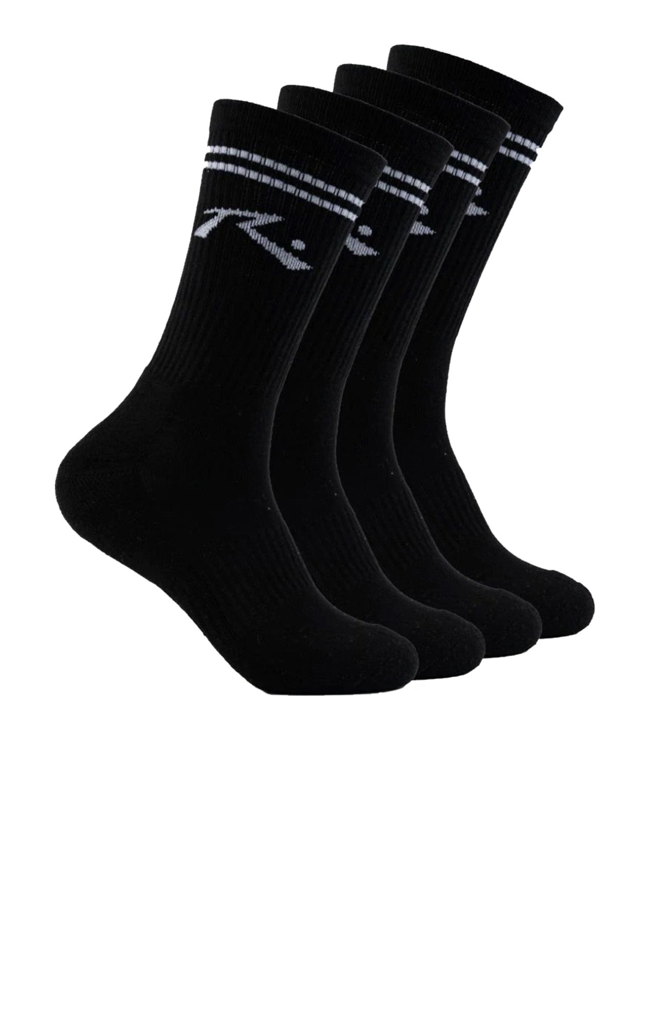 Comp Mid Calf 4-Sock Pack Black