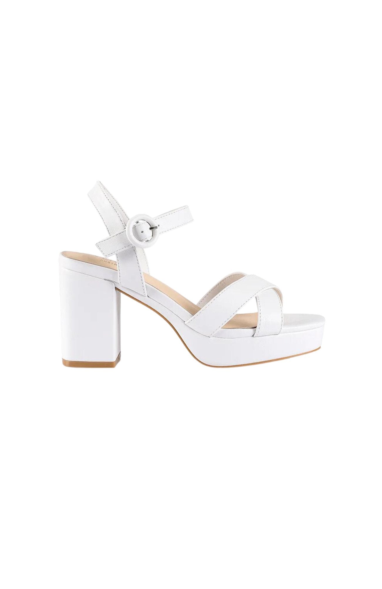 Heppell Platform Heels Chalk