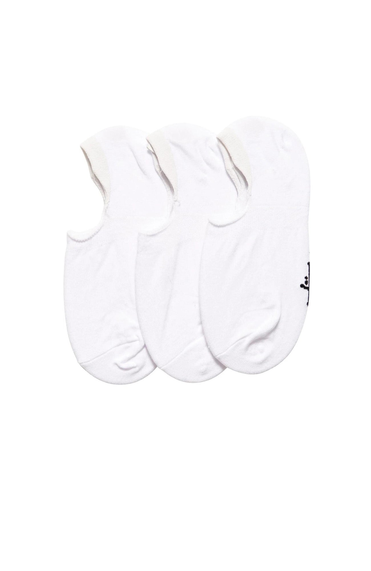 Men's Graffiti No-Show Sock 3PK White