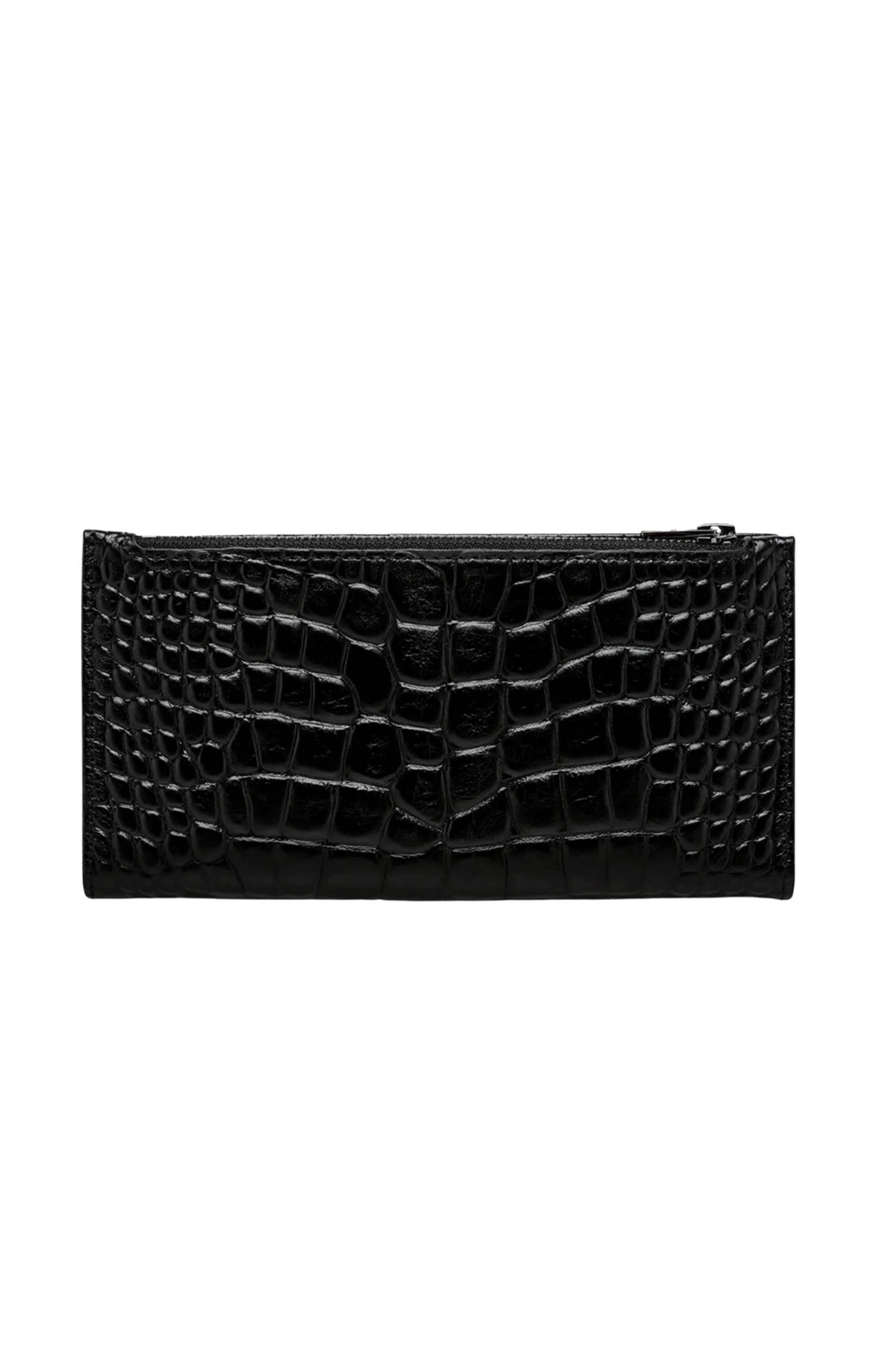 Old Flame Wallet Black Croc Emboss