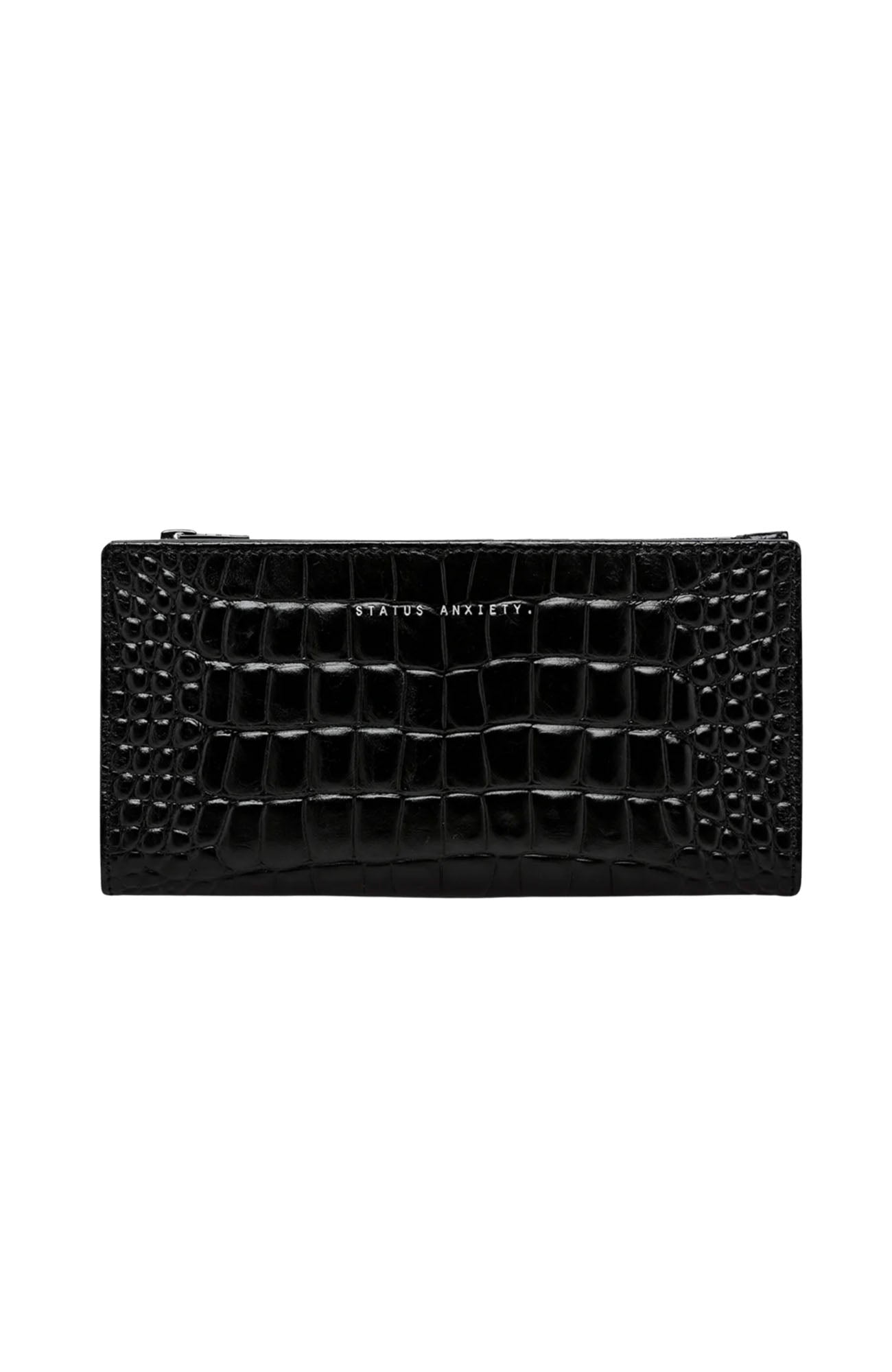 Old Flame Wallet Black Croc Emboss