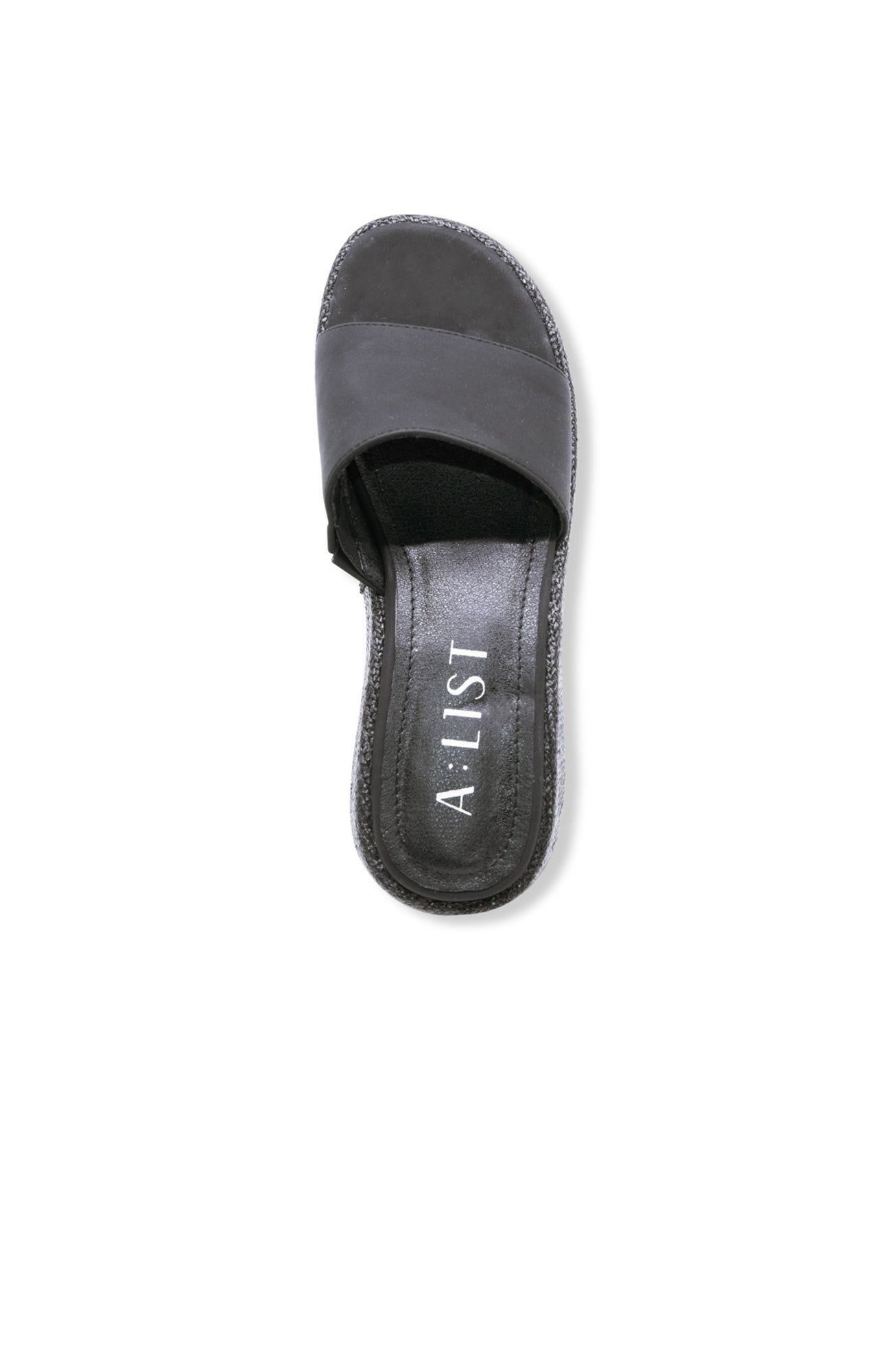 Parks Platform Slide Black Weave