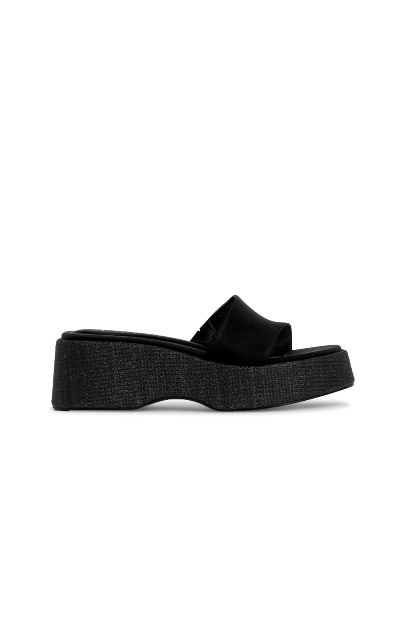 Parks Platform Slide Black Weave