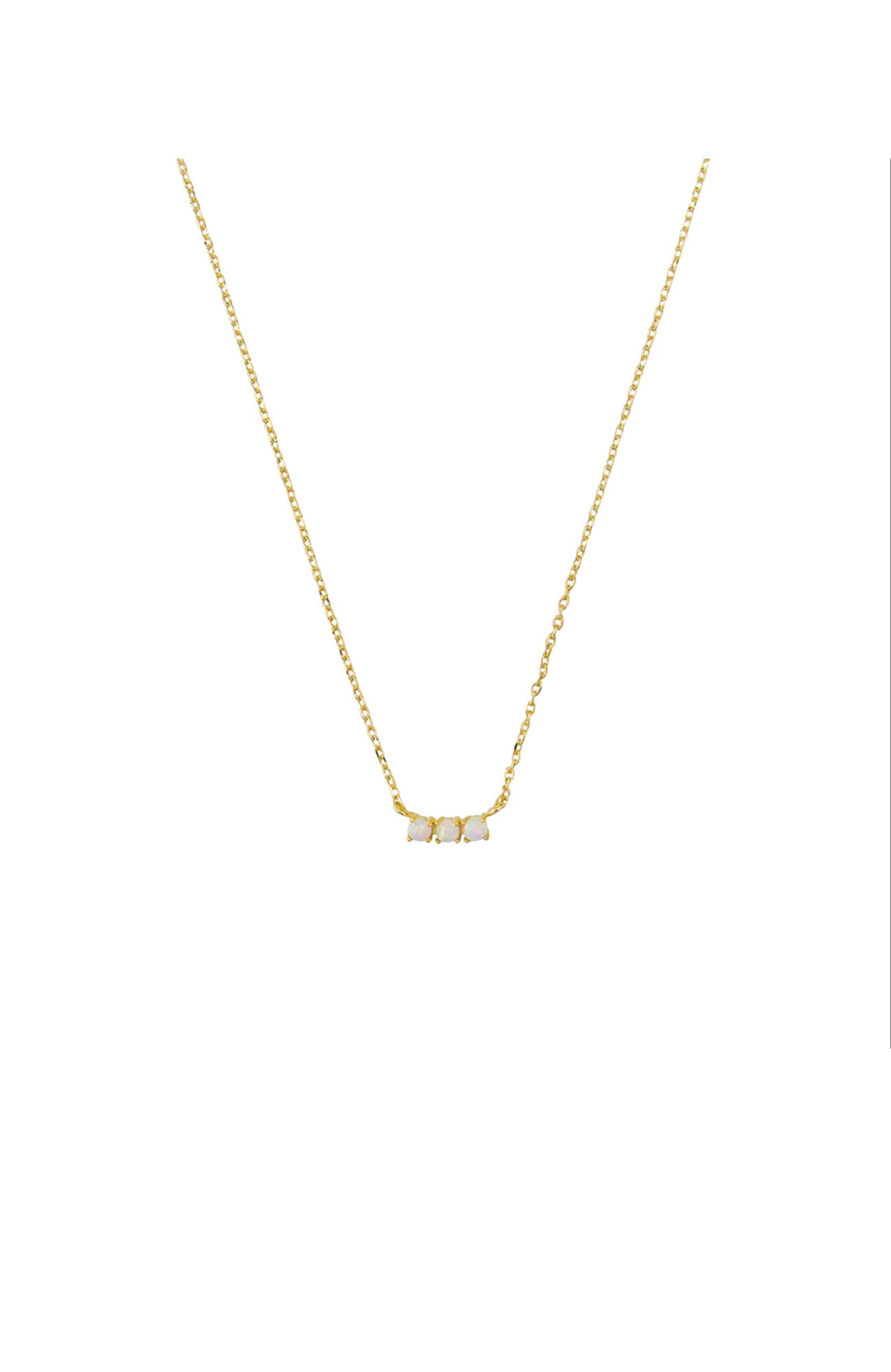 Saddie Opal Necklace Gold