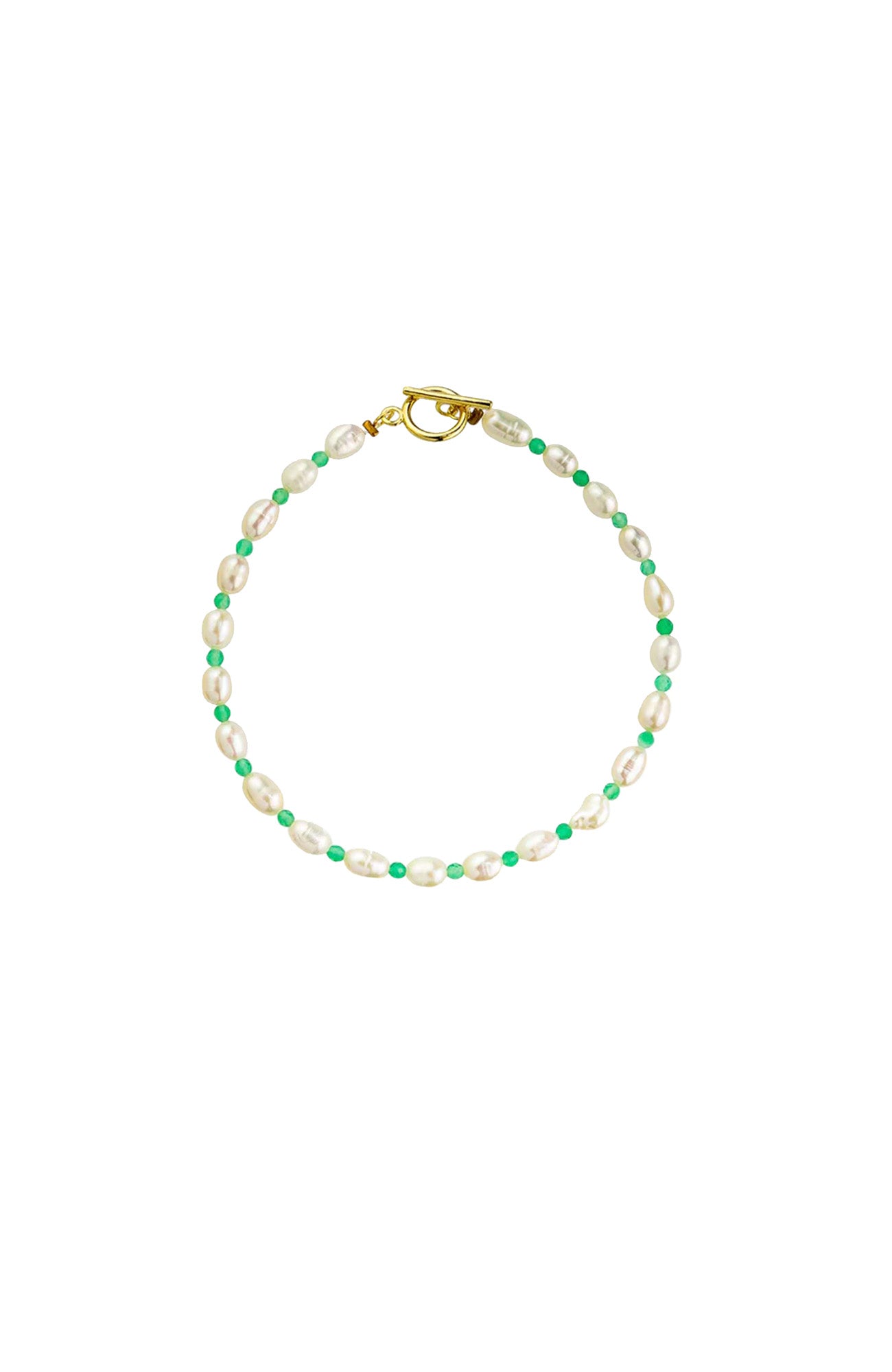 Sayla Pearl Bracelet Green