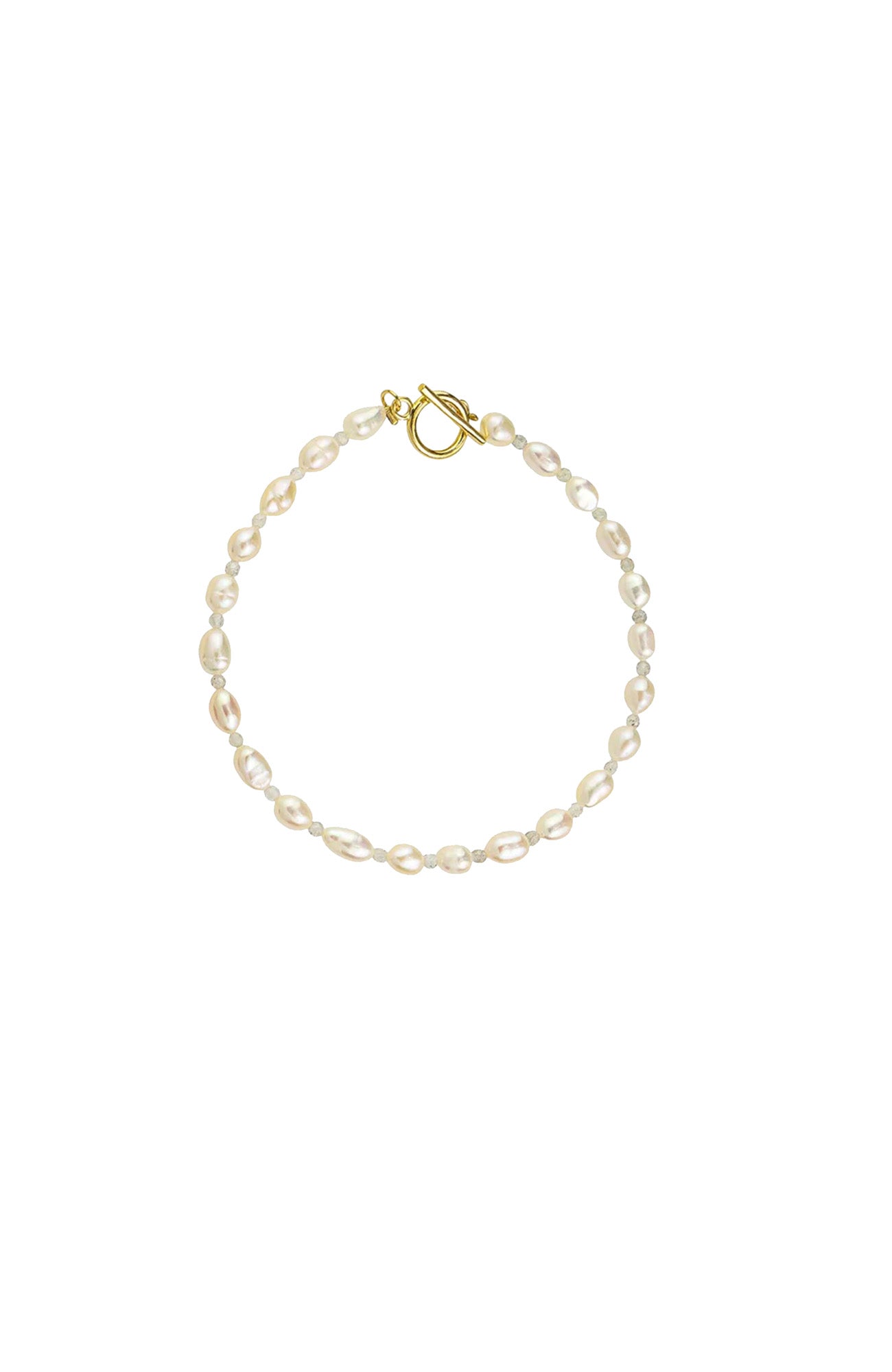 Sayla Pearl Bracelet Grey