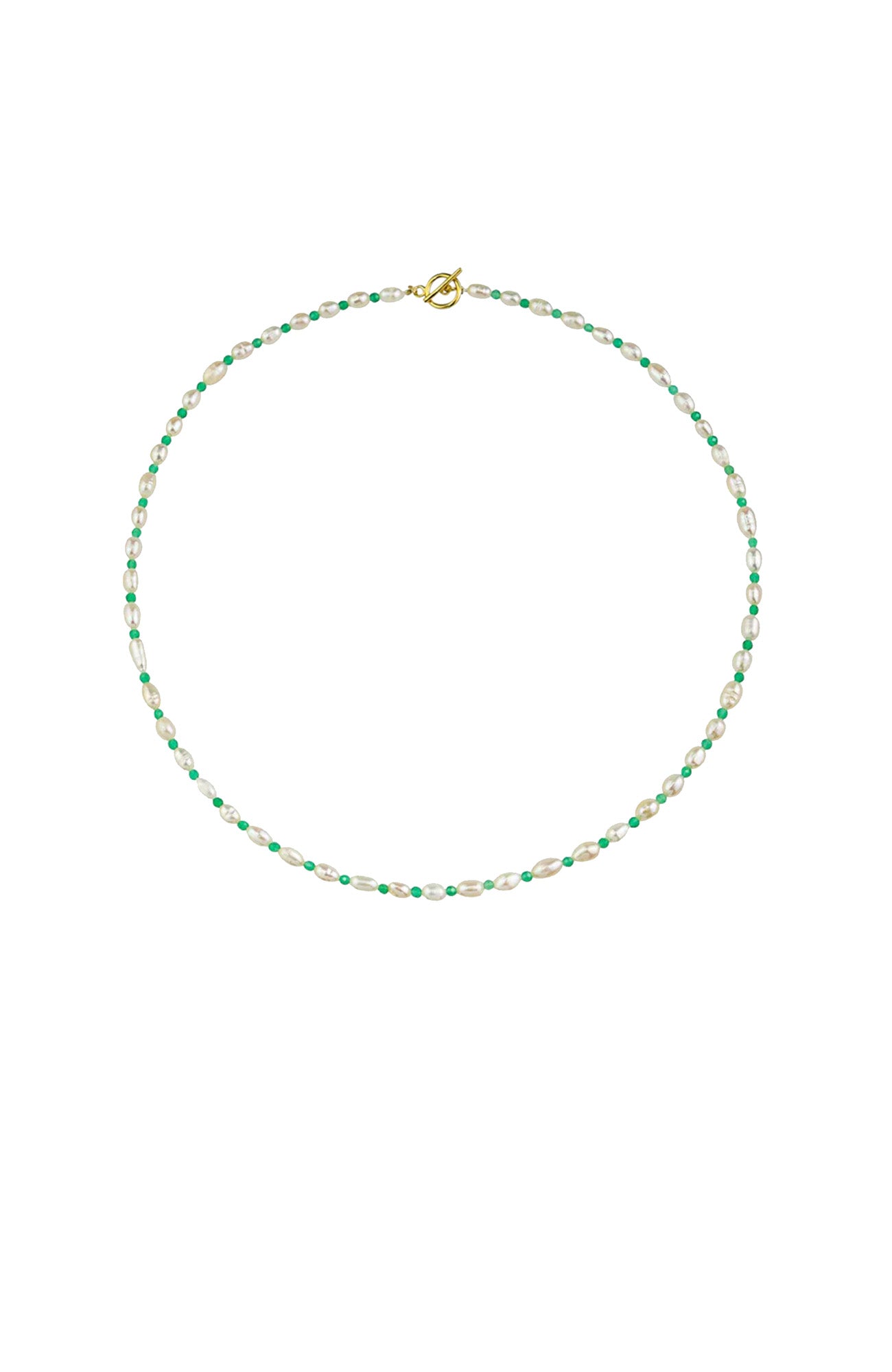 Sayla Pearl Necklace Green