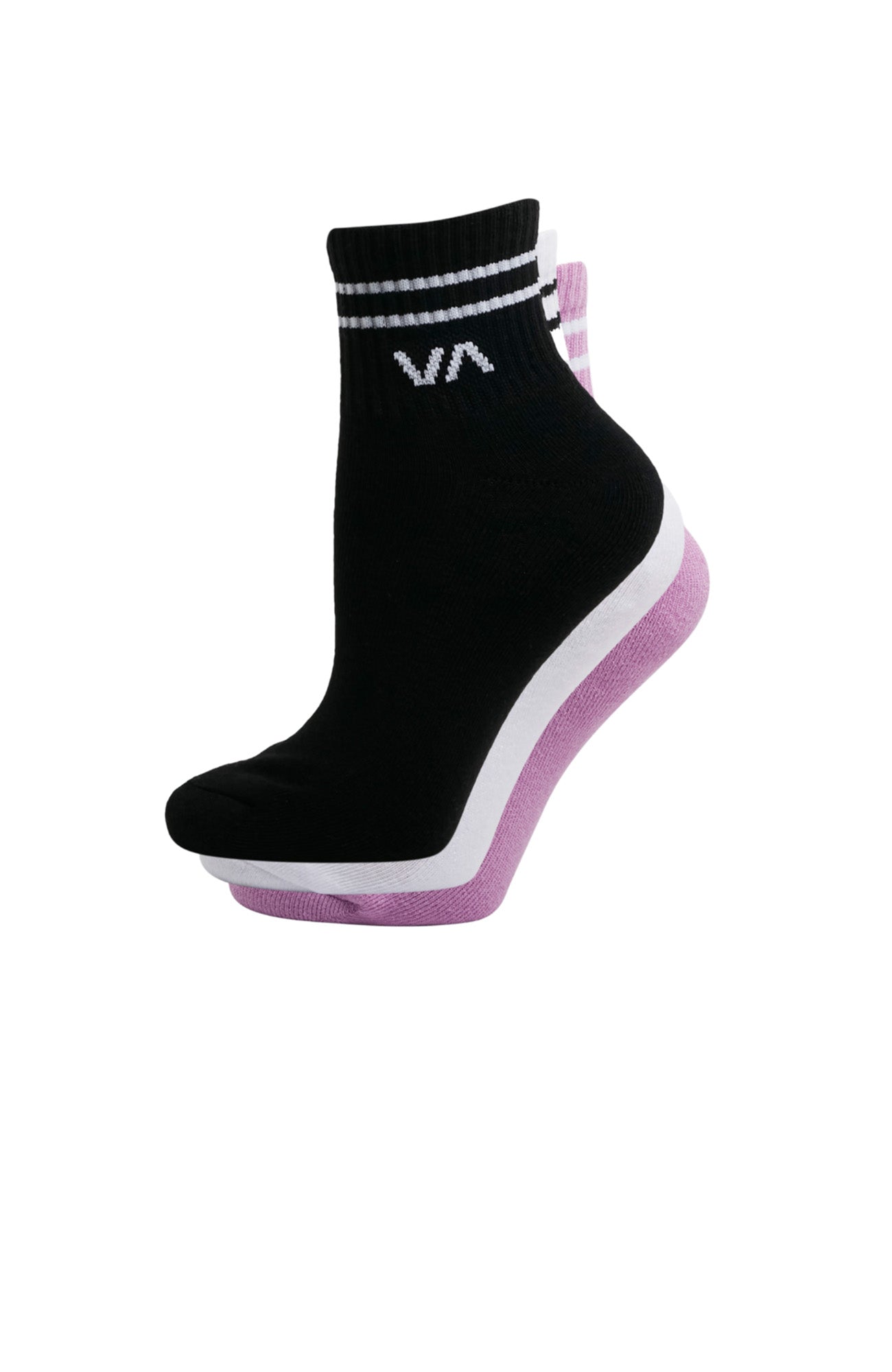 VA Mini Crew Sock 3 Pack Orchid