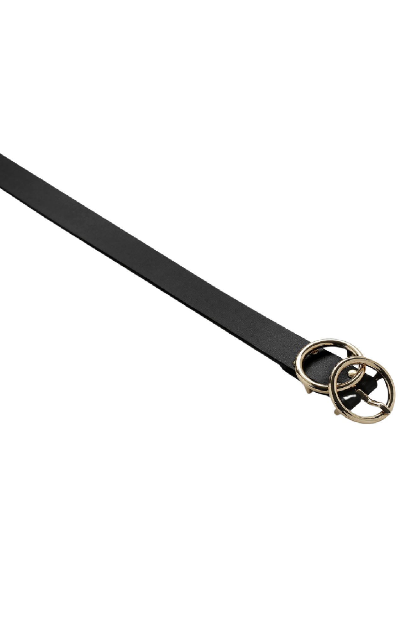 Mislaid Skinny Belt Black Gold