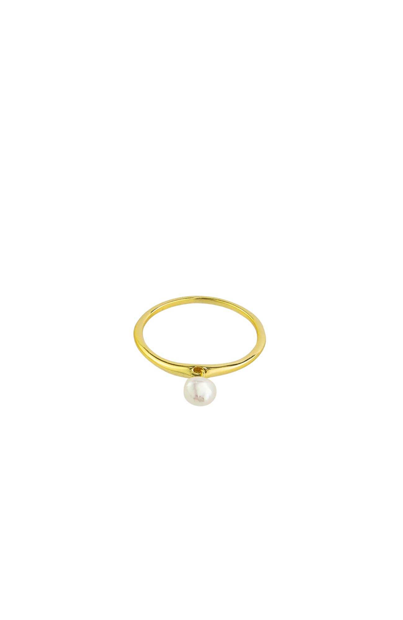 Tennille Pearl Ring Sterling Silver Gold