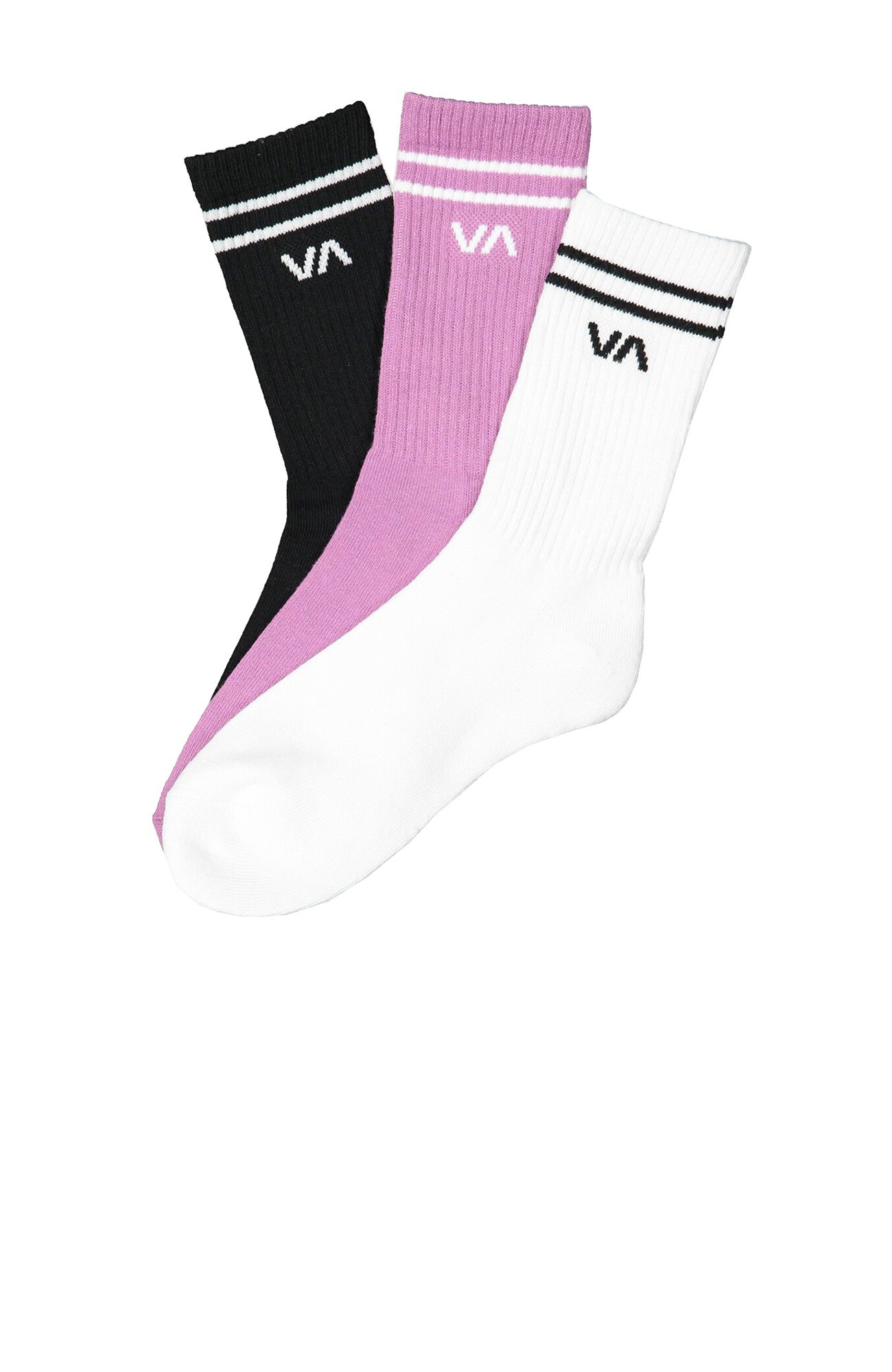 VA Crew Sock 3 Pack Mulberry