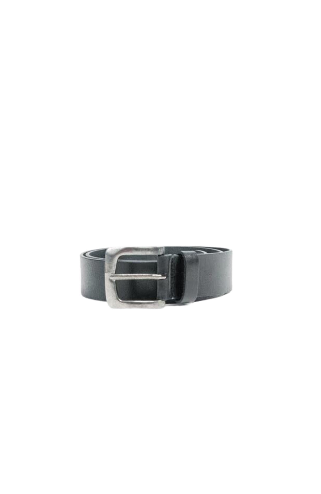 Wide Leather Belt Black